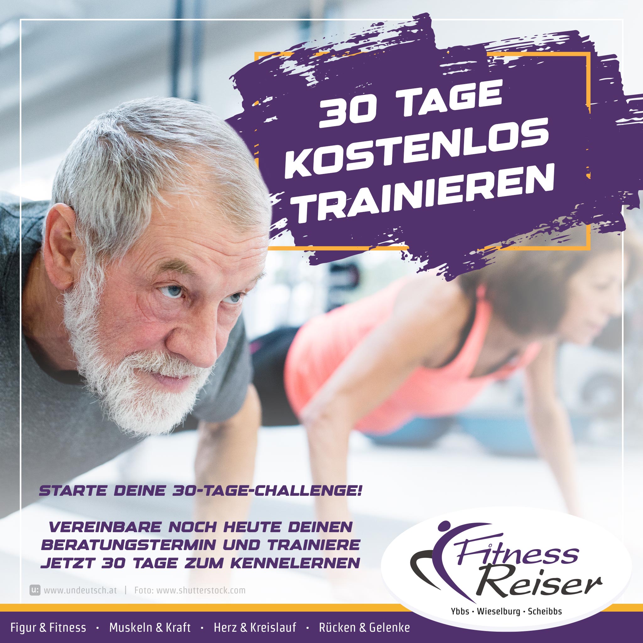 30 Tage kostenlos trainieren - Fitness Reiser