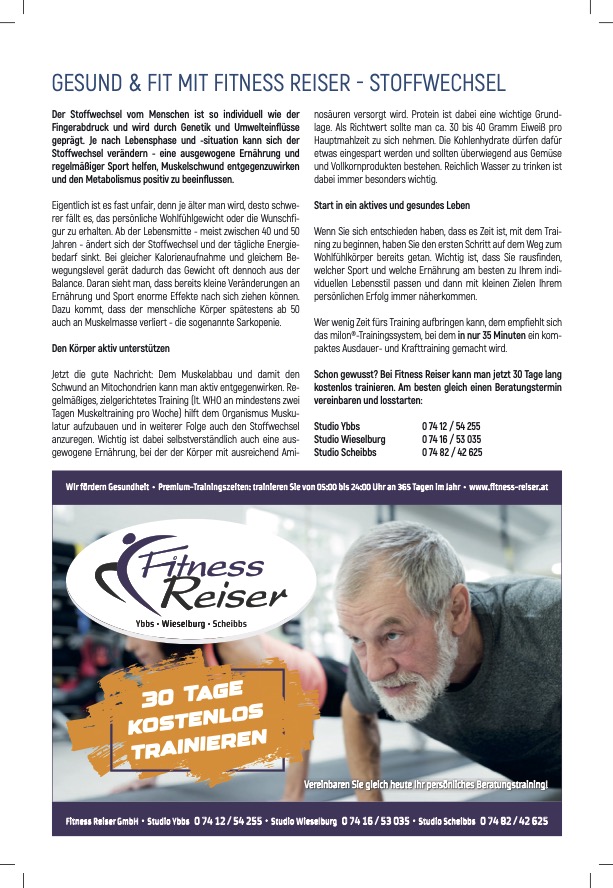 Bericht - Fitness Reiser